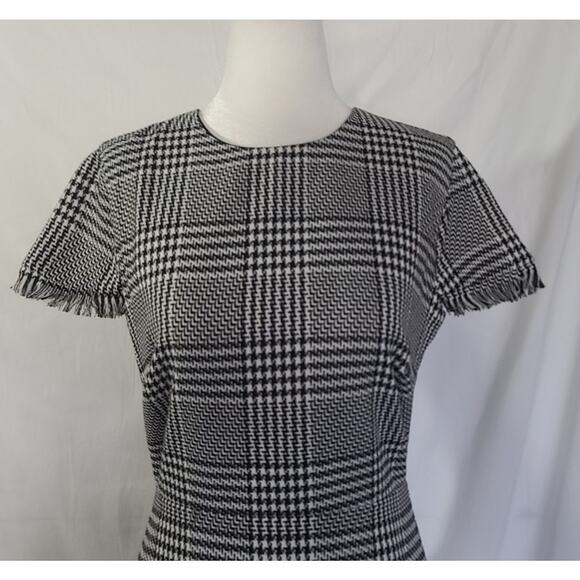 Lovers + Friends Houndstooth Black White Zander Mini Dress Small - Picture 4 of 7